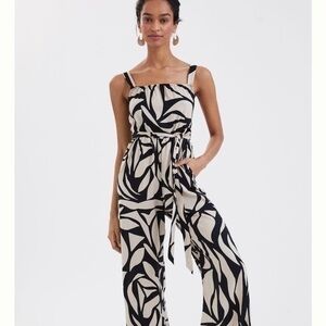 NWT Sanctuary by Anthropologie Dark Night Animal Print Jumpsuit Size XXL